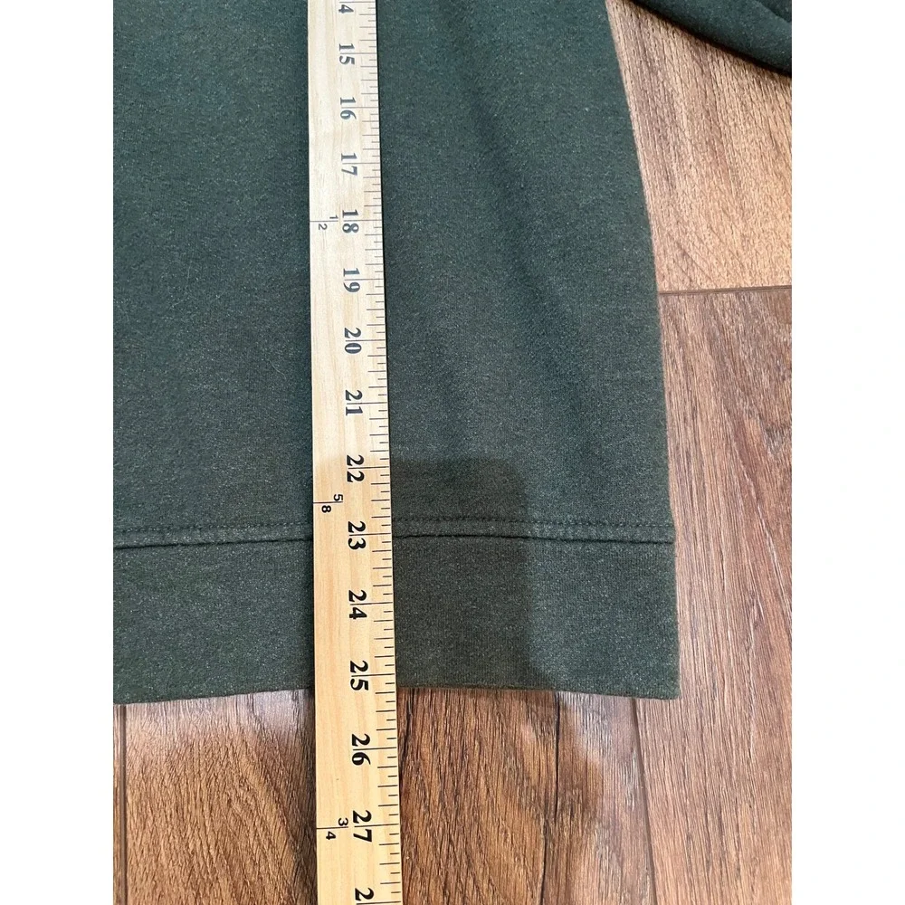 Nautica Mens J-Class Quarter Zip‎ Pullover Sweatshirt Olive Green Fleece Sz. M